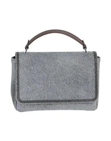 Grey Denim Handbag