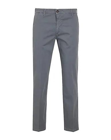 Grey Gabardine Casual pants ORGANIC COTTON SLIM-FIT CHINO
