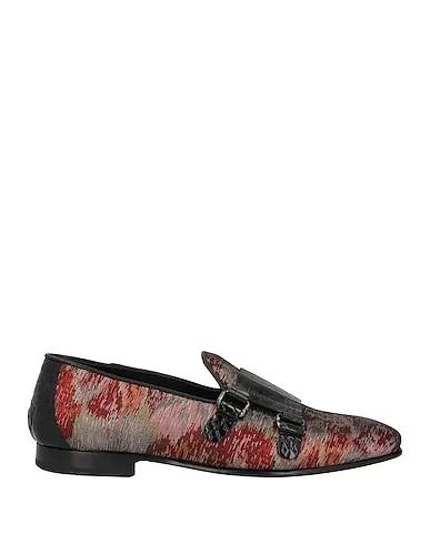 Grey Jacquard Loafers