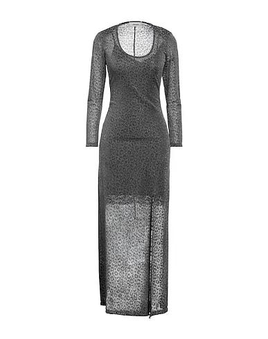Grey Jacquard Long dress