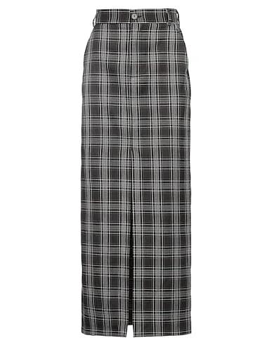Grey Jacquard Maxi Skirts