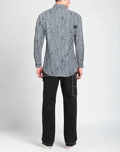 Grey Jacquard Patterned shirt