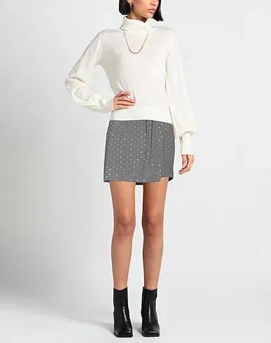Grey Jersey Mini skirt