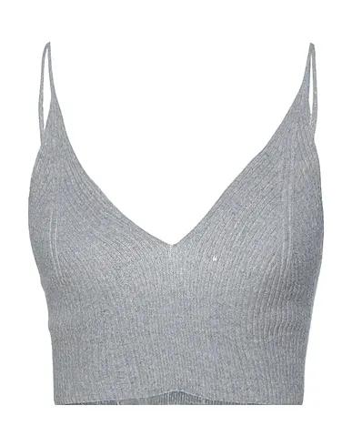 Grey Knitted Crop top