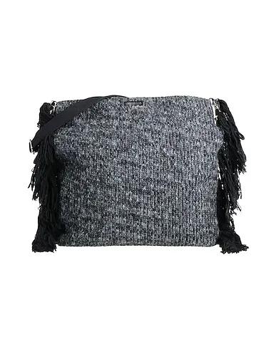 Grey Knitted Cross-body bags