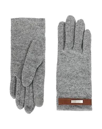 Grey Knitted Gloves WOOL-BLEND TECH GLOVES
