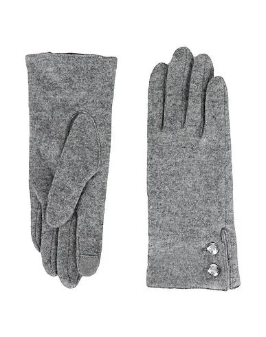 Grey Knitted Gloves WOOL-BLENDTECH GLOVES
