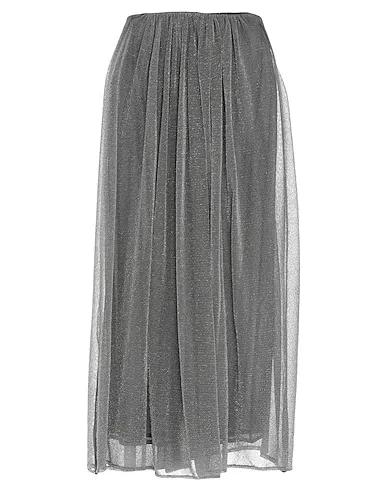 Grey Knitted Maxi Skirts