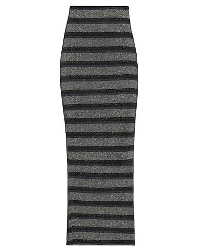 Grey Knitted Maxi Skirts