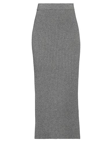 Grey Knitted Midi skirt