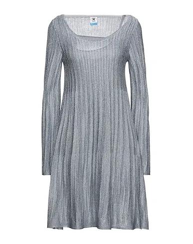 Grey Knitted Pleated dress