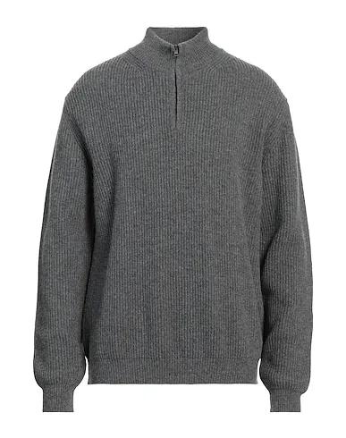 Grey Knitted Sweater with zip