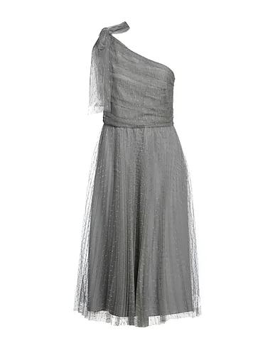 Grey Lace Midi dress