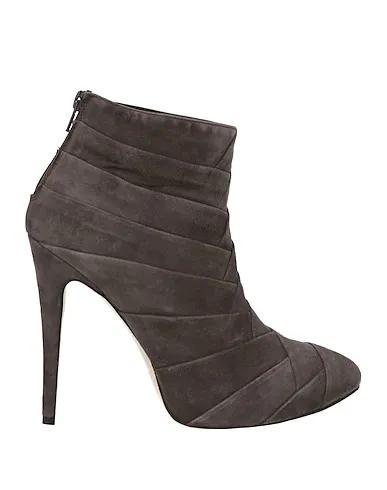 Grey Leather Ankle boot