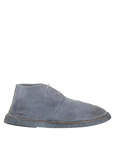 Grey Leather Boots