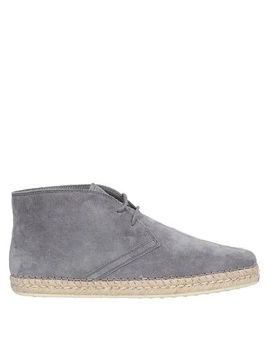 Grey Leather Boots