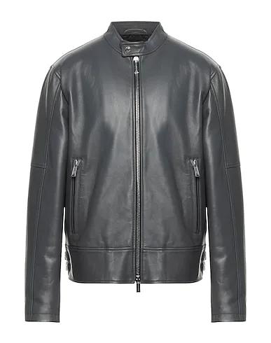 Grey Leather Jacket