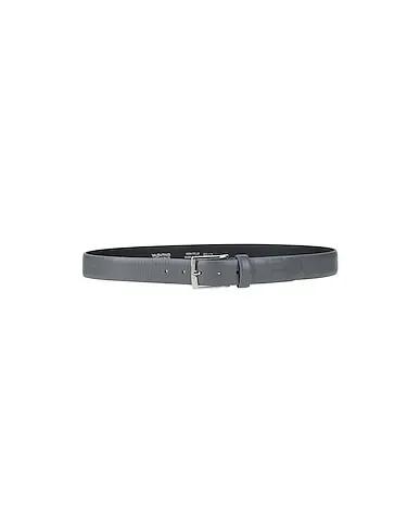Grey Leather Regular belt