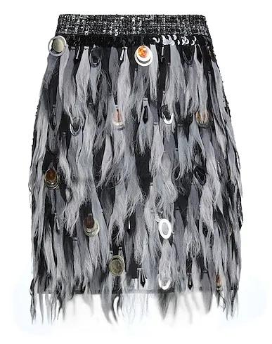 Grey Organza Mini skirt