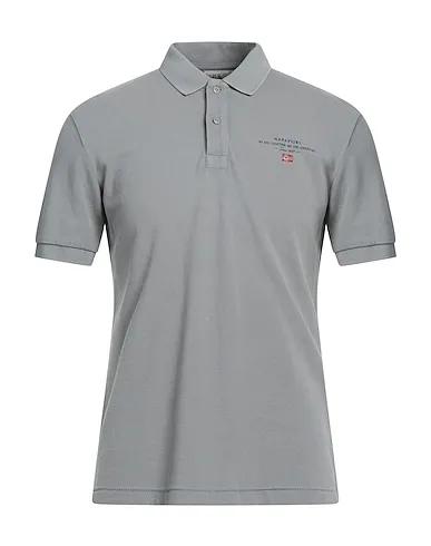 Grey Piqué Polo shirt ELBAS 3
