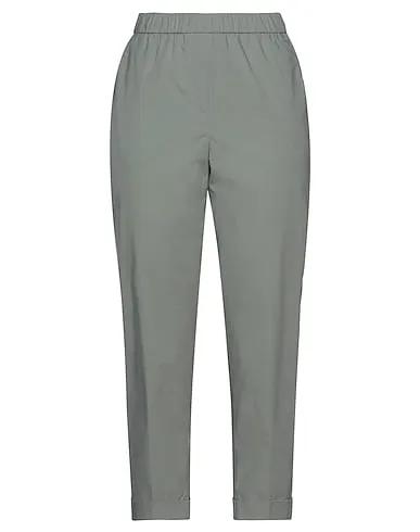 Grey Plain weave Casual pants