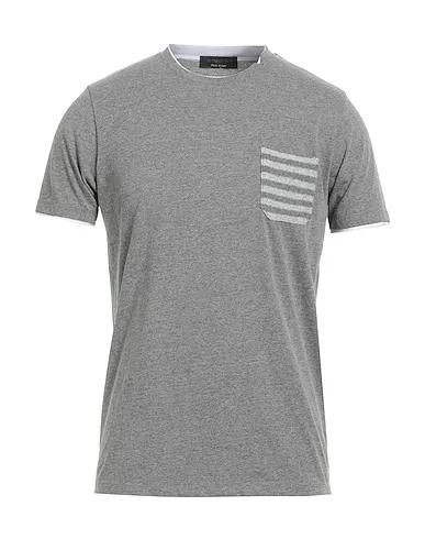 Grey Plain weave T-shirt