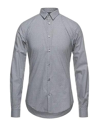 Grey Poplin Patterned shirt