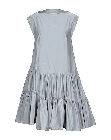 Grey Poplin Short dress