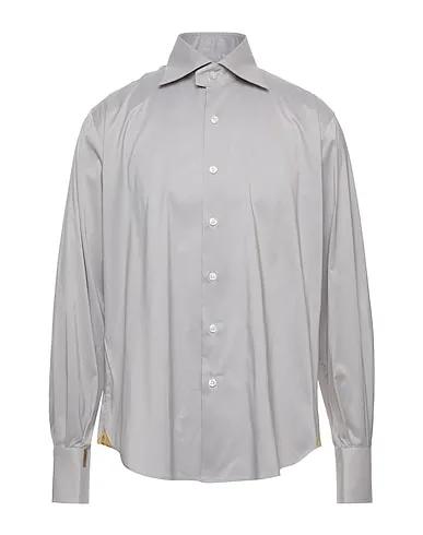 Grey Poplin Solid color shirt