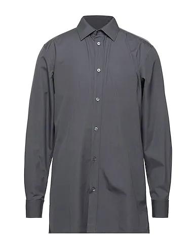 Grey Poplin Solid color shirt