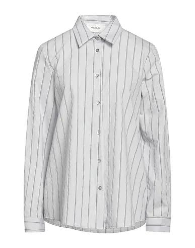 Grey Poplin Striped shirt