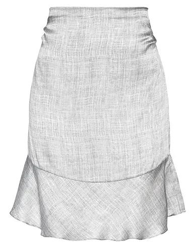 Grey Satin Mini skirt