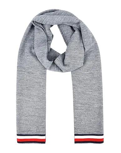 Grey Scarves and foulards KNITTED CORPORATE STRIPE EDGE SCARF
