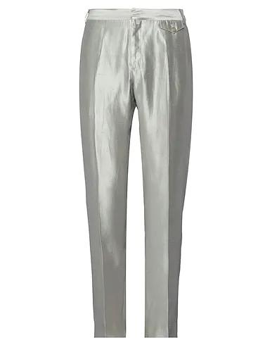 Grey Silk shantung Casual pants