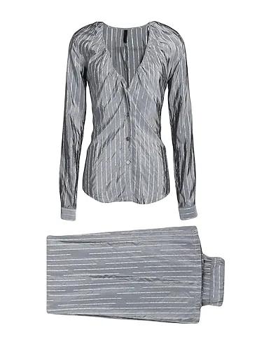 Grey Silk shantung Sleepwear