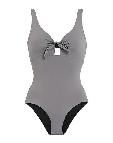 Grey Synthetic fabric One-piece swimsuits