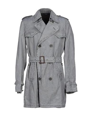 Grey Techno fabric Double breasted pea coat