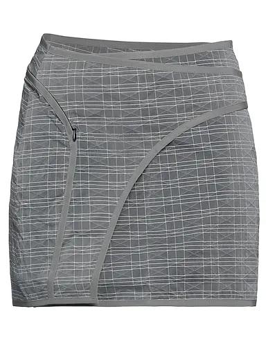 Grey Techno fabric Mini skirt