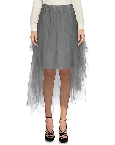 Grey Tulle Midi skirt