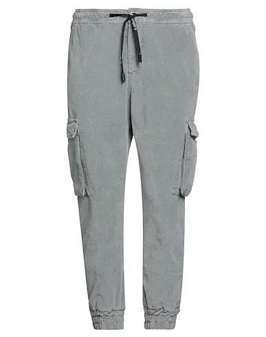 Grey Velvet Cropped pants & culottes
