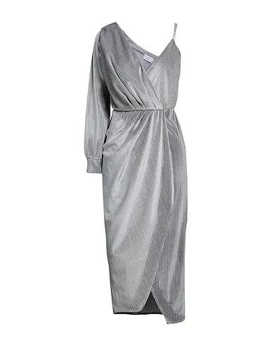 Grey Velvet Midi dress
