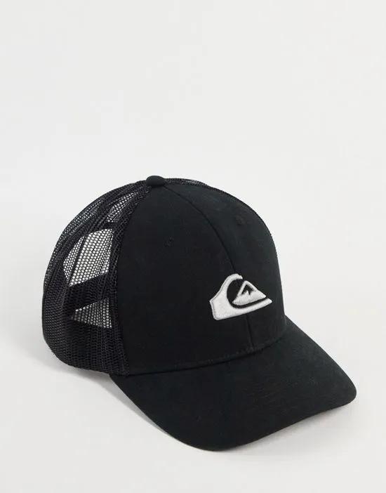 Grounder cap in black