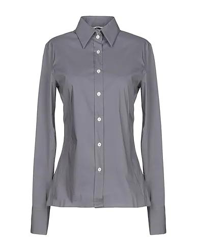 GUGLIELMINOTTI | Grey Women‘s Solid Color Shirts & Blouses