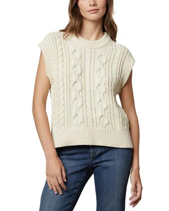 Hadden Sleeveless Cable Knit Sweater