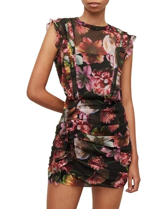 Hali Ahiahi Floral Print Mini Dress