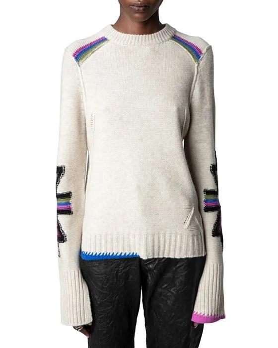 Halton Cashmere Geo Sweater