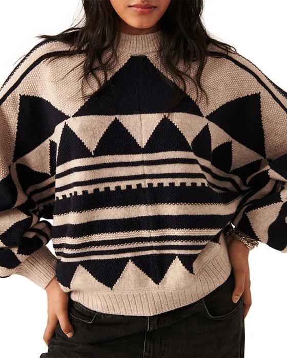 Hami Printed Slouchy Sweater