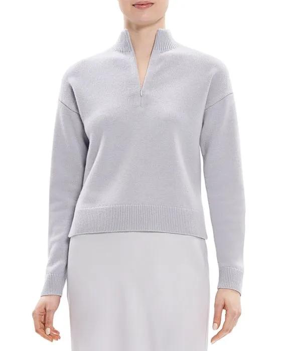 Hanlee Wool & Cashmere Half Zip Sweater