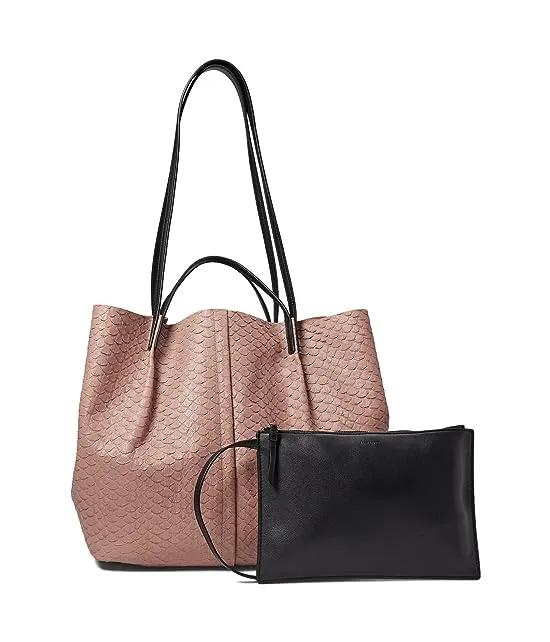 Hannah Python East/West Tote