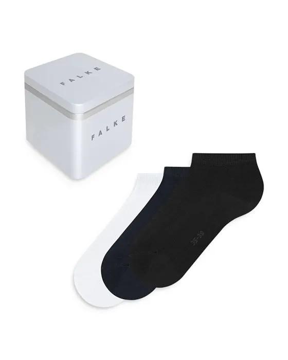 Happy Box Sneaker Socks, Set of 3
